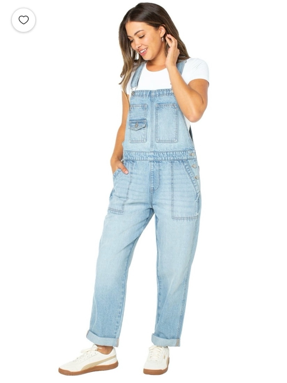 Celebrity Pink Light Blue Denim Women's Overalls